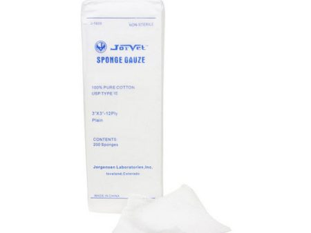 Sponge Gauze - 3  x 3  200 Count by Jorvet Supply