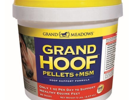 Grand Hoof Pellets+Msm Hoof Support For Horses 5 Lbs by Grand Meadows Discount