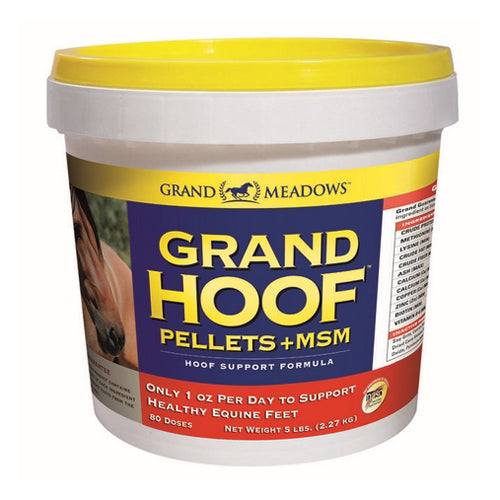 Grand Hoof Pellets+Msm Hoof Support For Horses 5 Lbs by Grand Meadows Discount