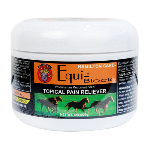 Equi-Block Topical Pain Reliever for Horses 8 Oz by Hamilton Fashion