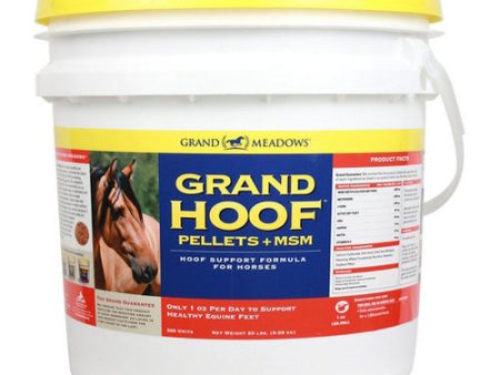 Grand Hoof Pellets+Msm Hoof Support For Horses 20 Lbs by Grand Meadows Online now