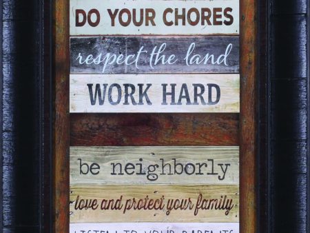 Art Effects Farmhouse Rules Shutter Wall Art by Marla Rae Sale