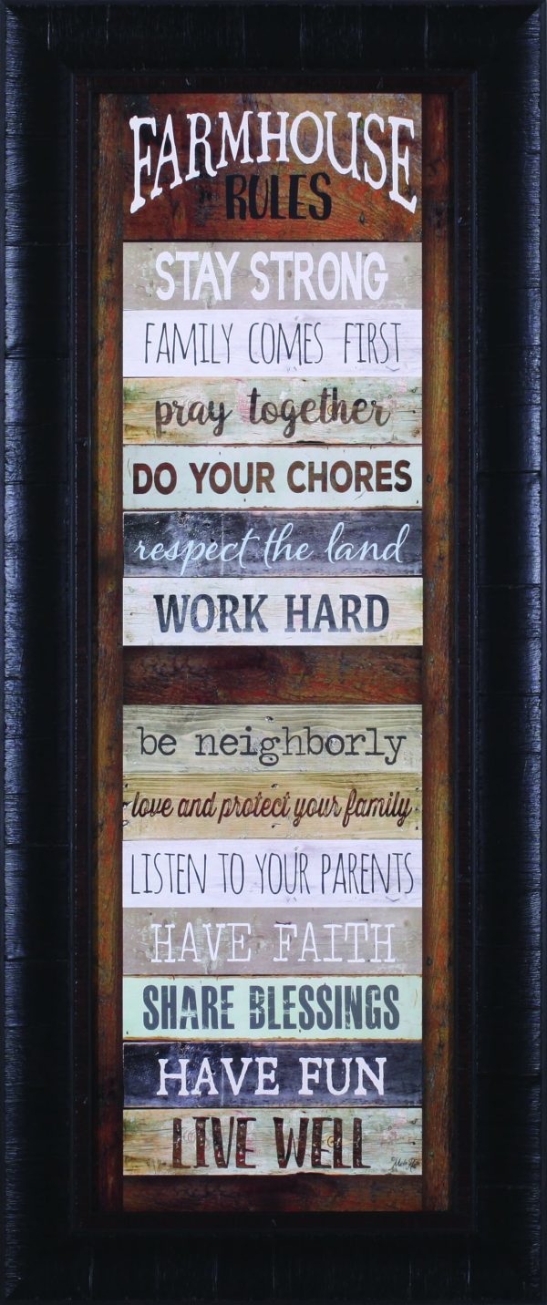 Art Effects Farmhouse Rules Shutter Wall Art by Marla Rae Sale