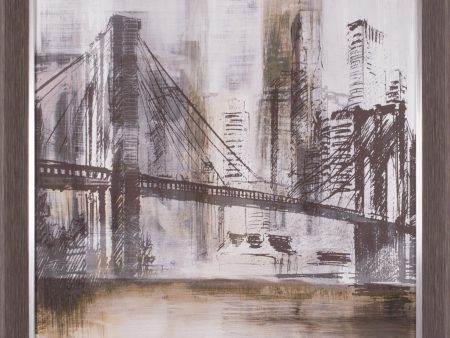 Art Effects Brooklyn Bridge Twilight Wall Art by Susan Jill Fashion