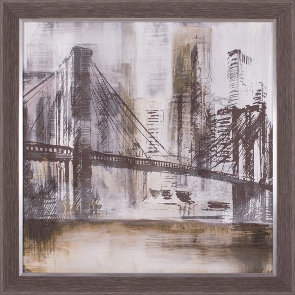 Art Effects Brooklyn Bridge Twilight Wall Art by Susan Jill Fashion