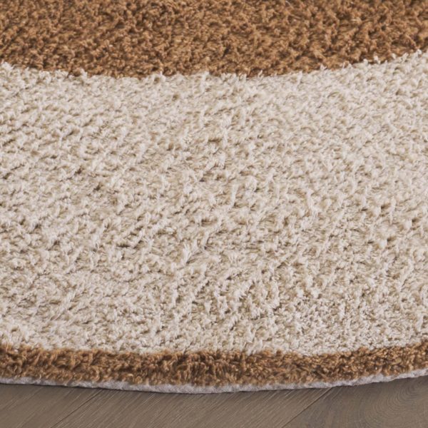 Safavieh Easy Care ECR220T Ivory   Light Brown Machine Washable Area Rug For Discount