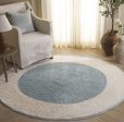 Safavieh Easy Care ECR220K Ivory   Turquoise Machine Washable Area Rug For Discount