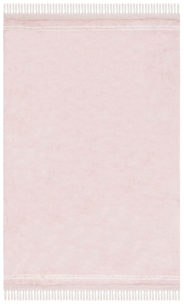 Safavieh Easy Care ECR211U Pink   Ivory Machine Washable Area Rug Online Sale