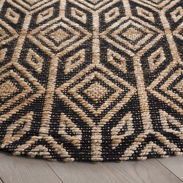 Safavieh Natural Fiber NFB660Z   Black Area Rug Online Hot Sale