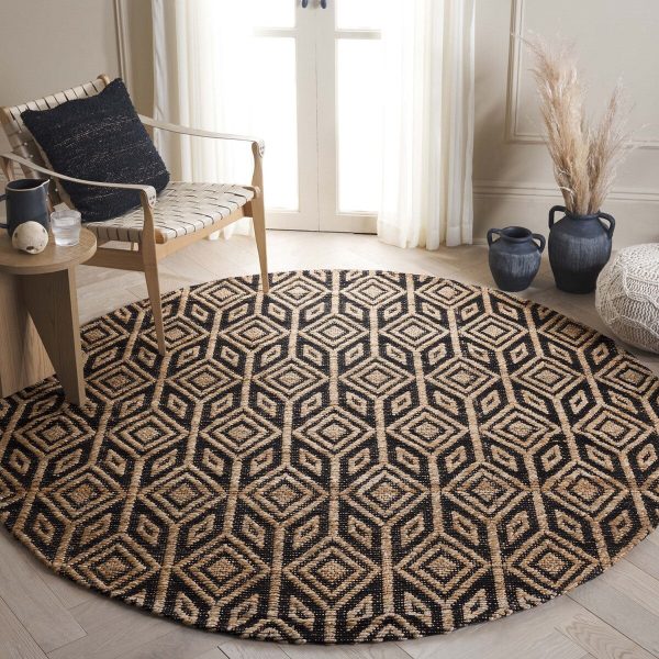 Safavieh Natural Fiber NFB660Z   Black Area Rug Online Hot Sale