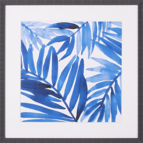 Art Effects Blue Palm Design I Wall Art by Lanie Loreth For Cheap