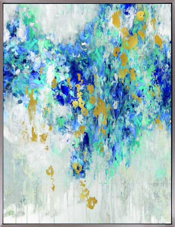 Art Effects Cascading Blues III Wall Art by Nikki Robbins Supply