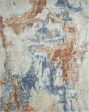 Ancient Boundaries Fortune FOR-1390 Blue Spice Area Rug For Cheap