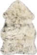 Safavieh Sheep Skin SHS121 Ivory   Smoke Grey Area Rug Fashion