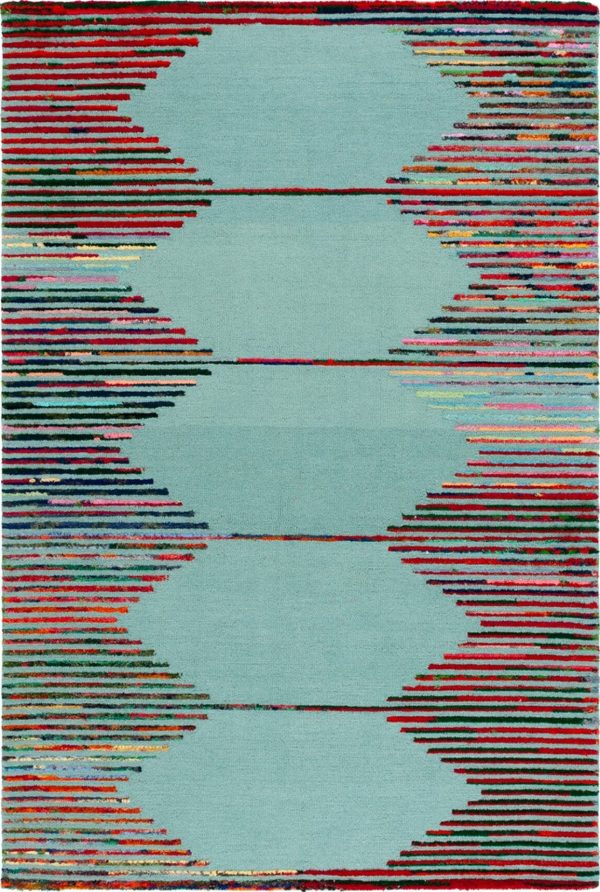 Safavieh Nantucket NAN605W Teal   Red Area Rug Online now