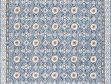 Safavieh Micro-loop MLP801M Blue   Ivory Area Rug Sale