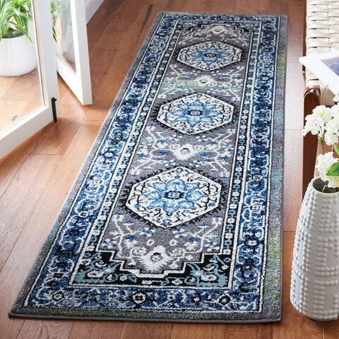 Safavieh Vintage Hamadan VTH264M Blue   Grey Area Rug Online now