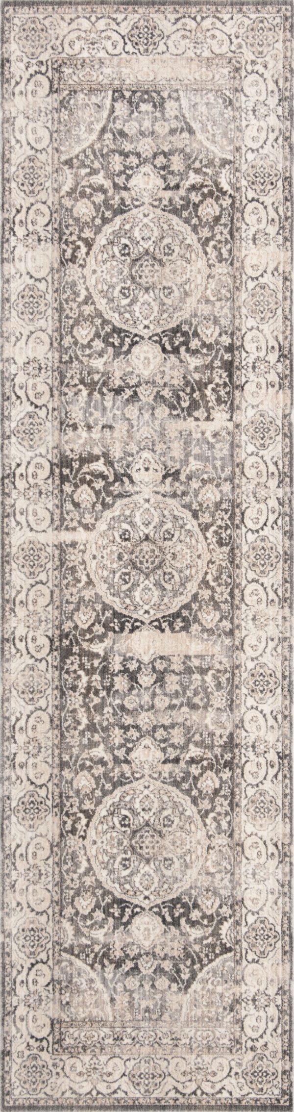 Safavieh Vintage Persian VTP457H Dark Grey   Ivory Area Rug For Cheap