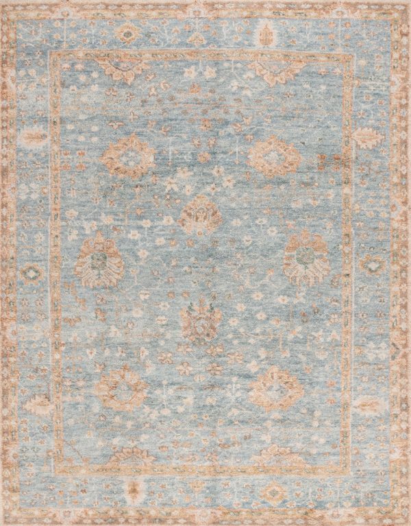 Safavieh Samarkand SRK131M Light Blue   Beige Area Rug Online Sale