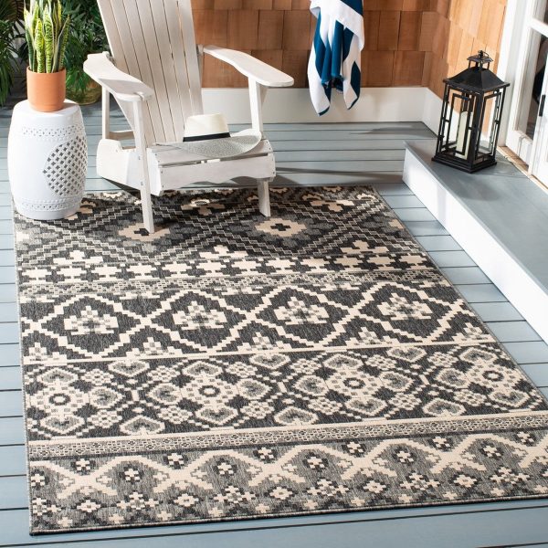 Safavieh Veranda VER097-3435 Grey   Beige Area Rug Online Hot Sale