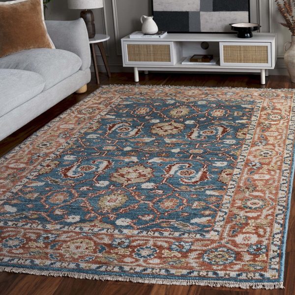 Safavieh Samarkand SRK128K Turquoise   Rust Area Rug on Sale