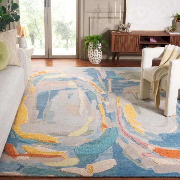 Safavieh Saint Tropez SAT103M Blue   Grey Area Rug Online now