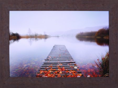 Art Effects Misty English Lake Wall Art by Shaun Walby Hot on Sale