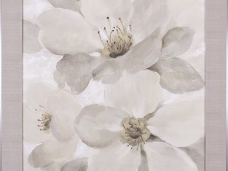 Art Effects White On Floral I Wall Art by Silvia Vassileva For Sale