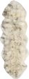 Safavieh Sheep Skin SHS121 Ivory   Smoke Grey Area Rug Fashion