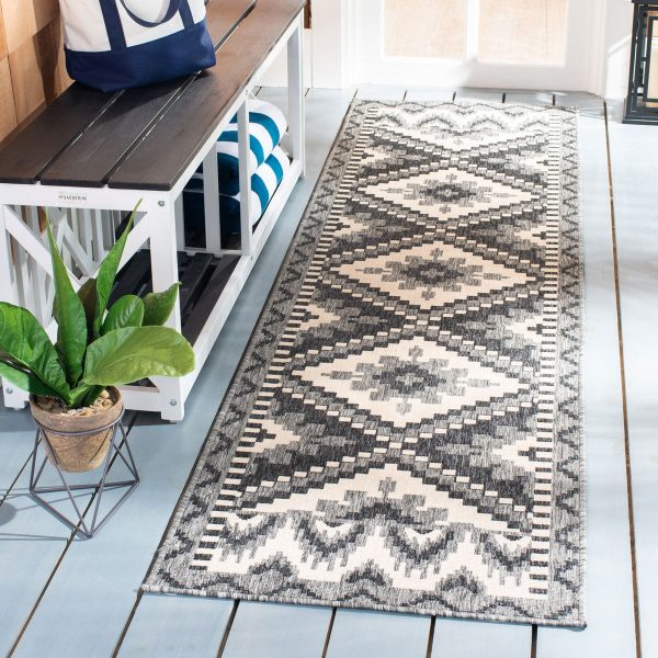 Safavieh Veranda VER096-3435 Grey   Beige Area Rug Hot on Sale