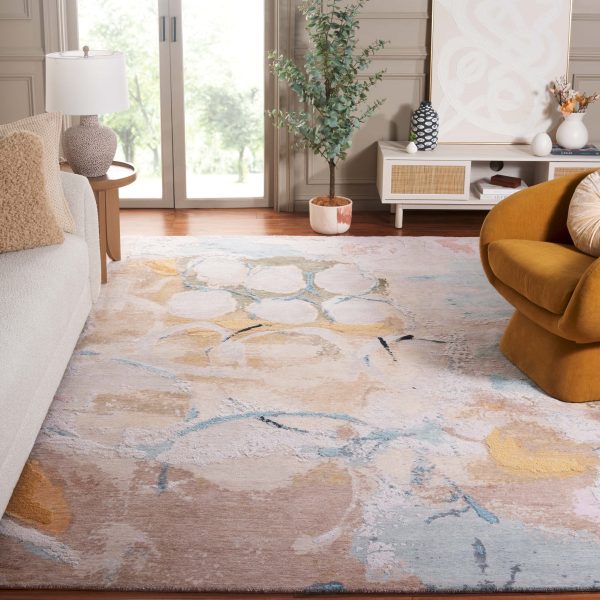 Safavieh Saint Tropez SAT102M Light Blue   Blush Area Rug Online now