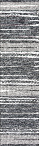 Safavieh Striped Kilim STK516Z Black   Ivory Area Rug Online Sale