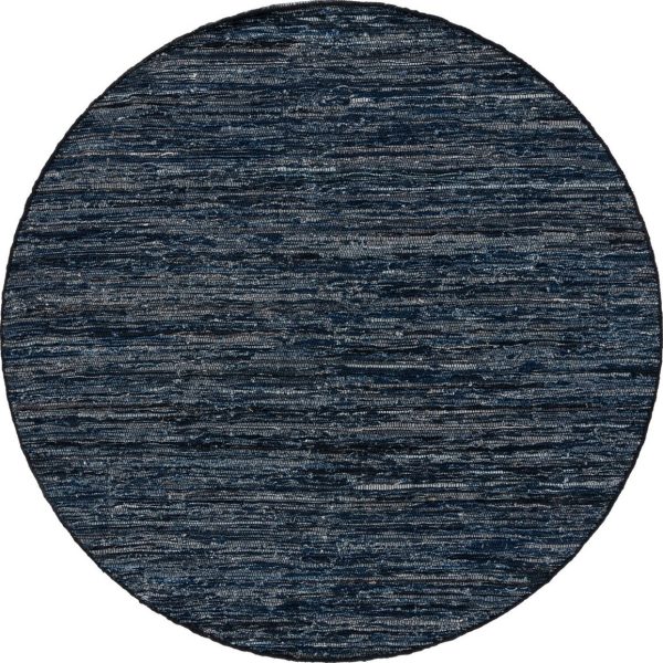 Safavieh Rag Rug RAR301N Navy   Black Area Supply