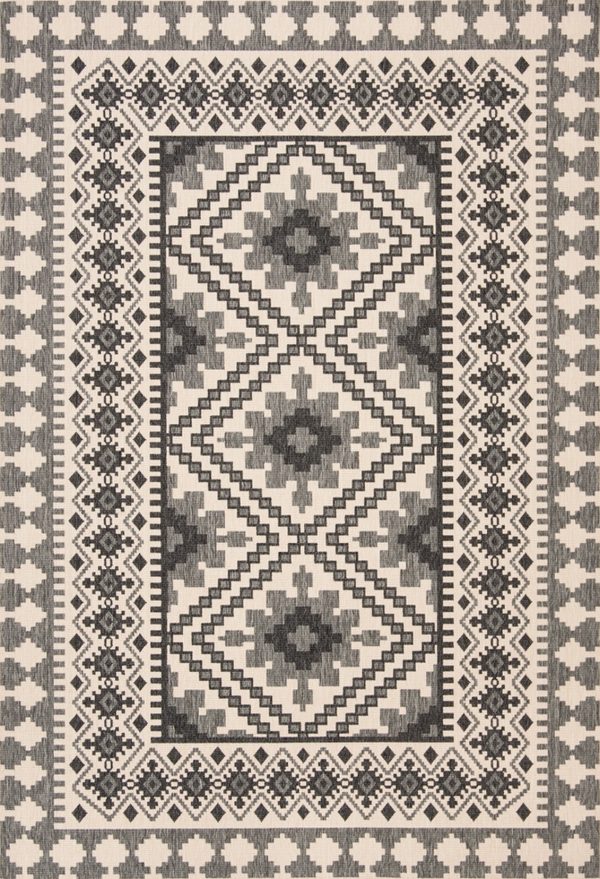 Safavieh Veranda VER099-3413 Ivory   Slate Area Rug Online Hot Sale