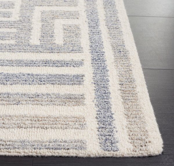 Safavieh Renewal RNW206M Blue   Ivory Area Rug For Sale