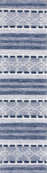 Safavieh Striped Kilim STK522N Navy   Ivory Area Rug Supply