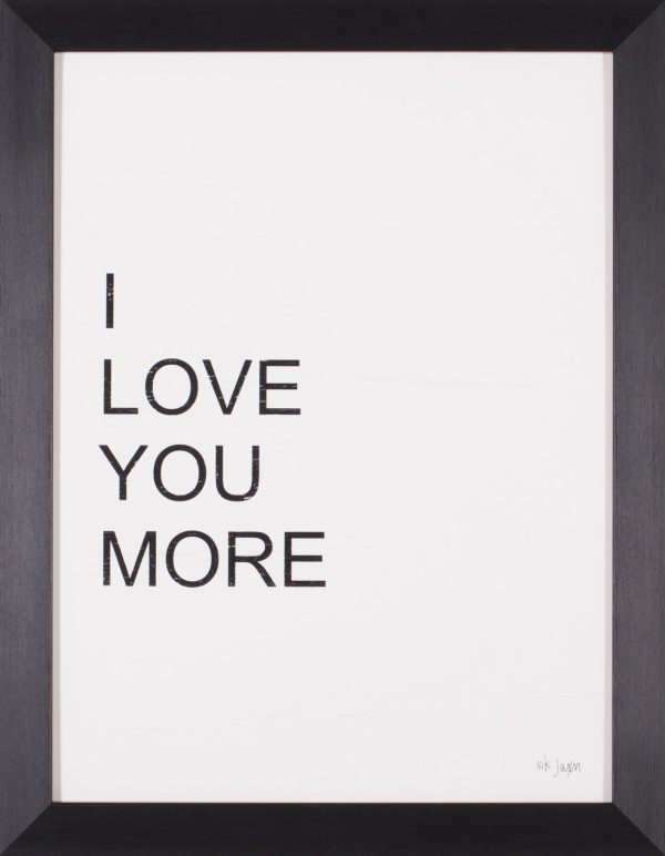 Art Effects I Love You More Wall Art by Jaxn Blvd Discount