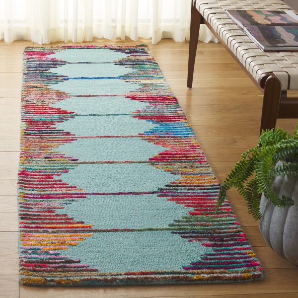 Safavieh Nantucket NAN605W Teal   Red Area Rug Online now