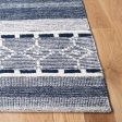 Safavieh Striped Kilim STK522N Navy   Ivory Area Rug Supply