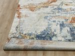 Ancient Boundaries Fortune FOR-1390 Blue Spice Area Rug For Cheap