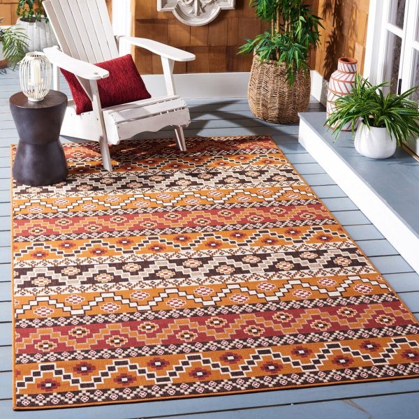 Safavieh Veranda VER095-0334 Rust   Red Area Rug Hot on Sale