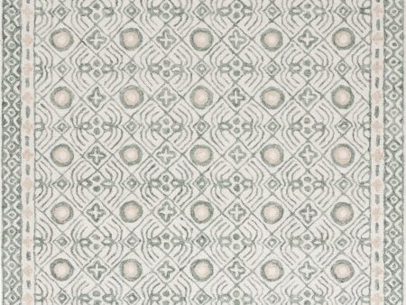 Safavieh Micro-loop MLP801A Ivory   Grey Area Rug For Sale