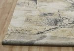 Ancient Boundaries Fortune FOR-1393 Sand Grey Area Rug Online now