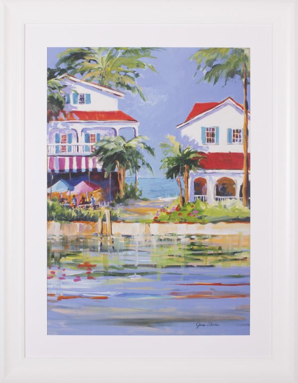 Art Effects Beach Resort II Wall Art by Jane Slivka For Sale