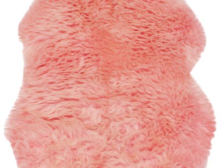 Safavieh Sheep Skin SHS121 Solid Pink Area Rug Supply