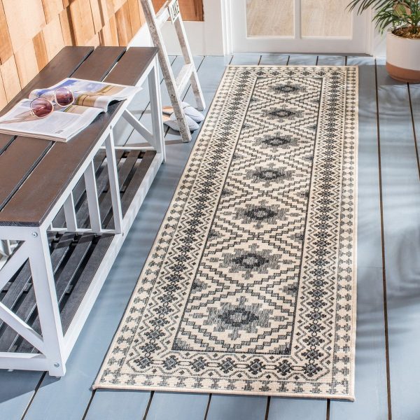 Safavieh Veranda VER099-3413 Ivory   Slate Area Rug Online Hot Sale