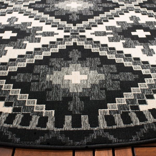 Safavieh Veranda VER096-0421 Black   Beige Area Rug Supply