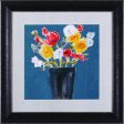 Art Effects Bouquet On Teal II Wall Art by Jennifer Goldberger Hot on Sale