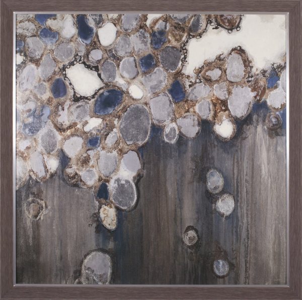 Art Effects Indigo Oyster Shells Wall Art by Liz Jardine For Sale