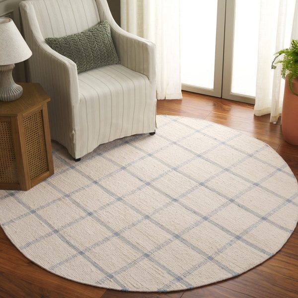 Safavieh Montauk MTK322M Ivory   Blue Area Rug For Discount